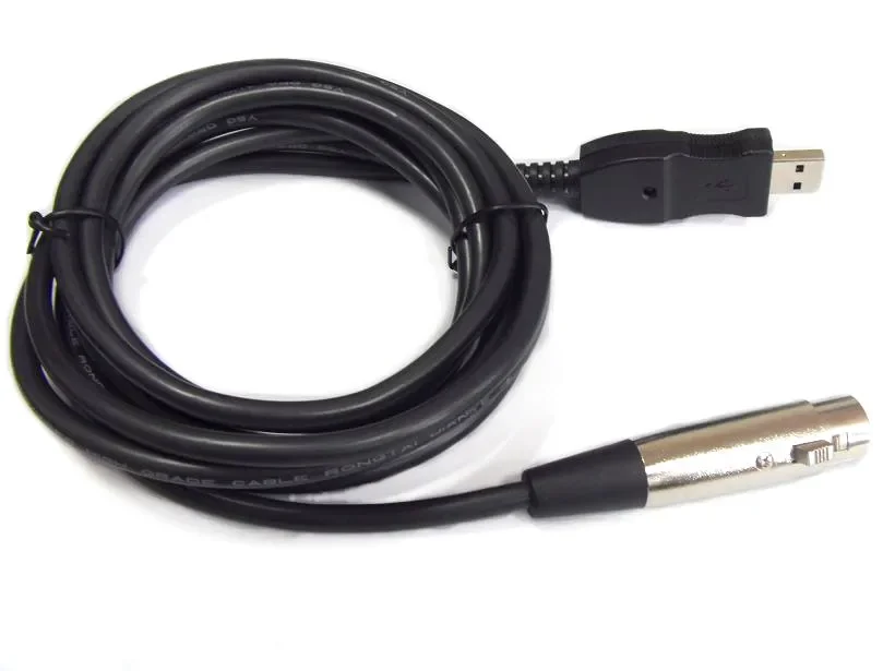 

USB To XLR Female Microphone Cable Length 3M For PC Laptop Mic