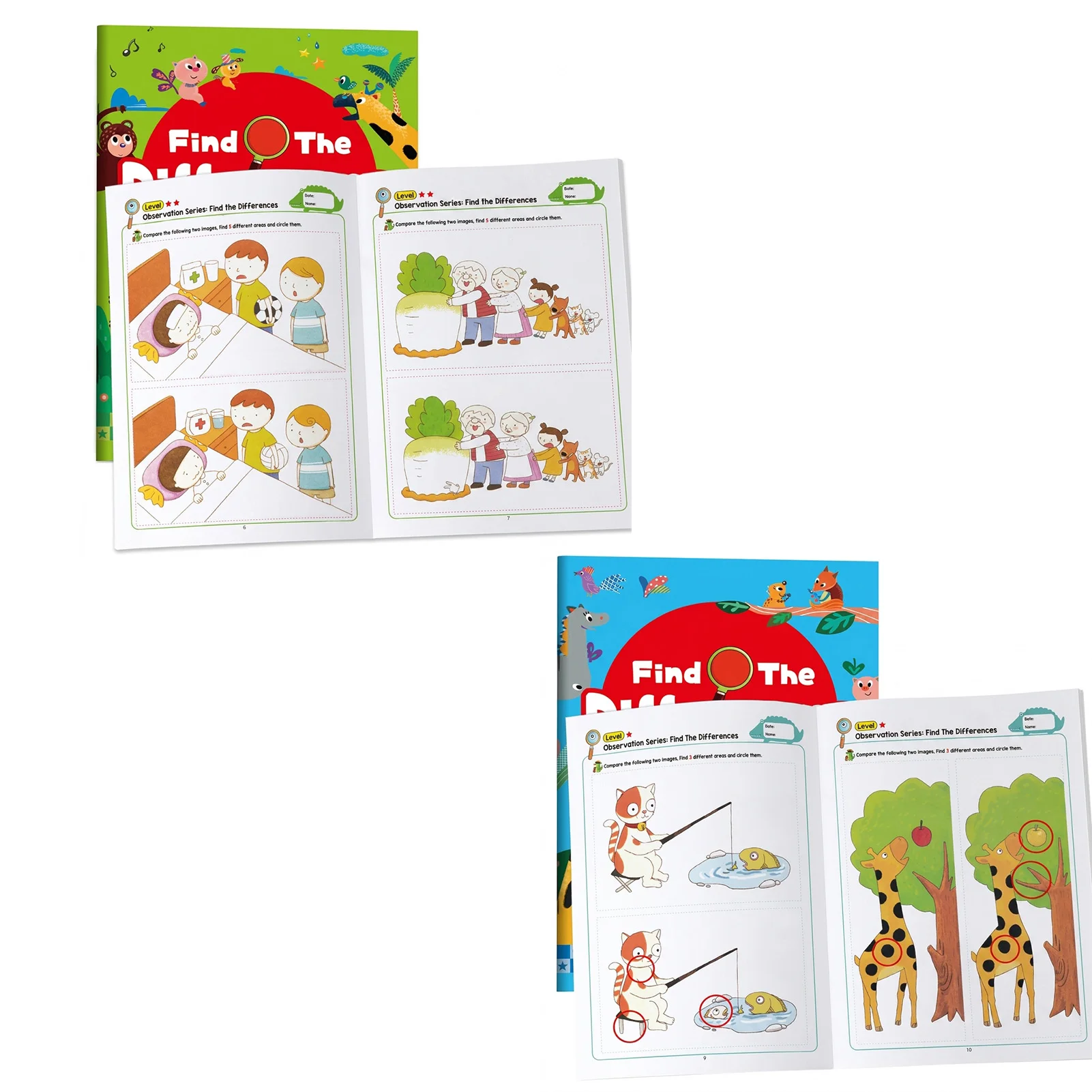 Children Brain Development Find The Difference Books With Logic Training And Visual Memory Enhancement For Kids