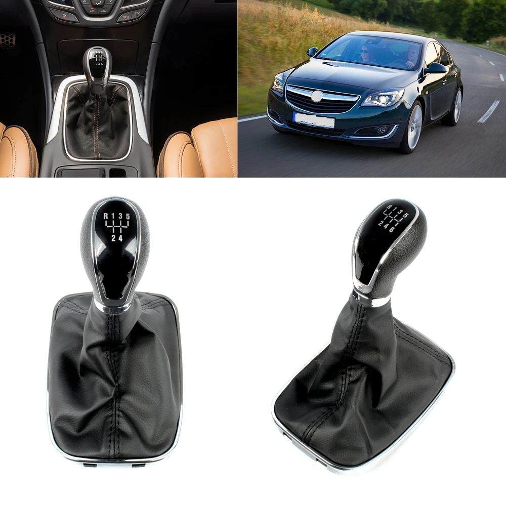 5/6 Speed Gear Shift And PU Leather Boot For OPEL Insignia 2003 2004 2005 2006 2007 2008 2009 2010 2011 2012 2013 2014 2015-2017