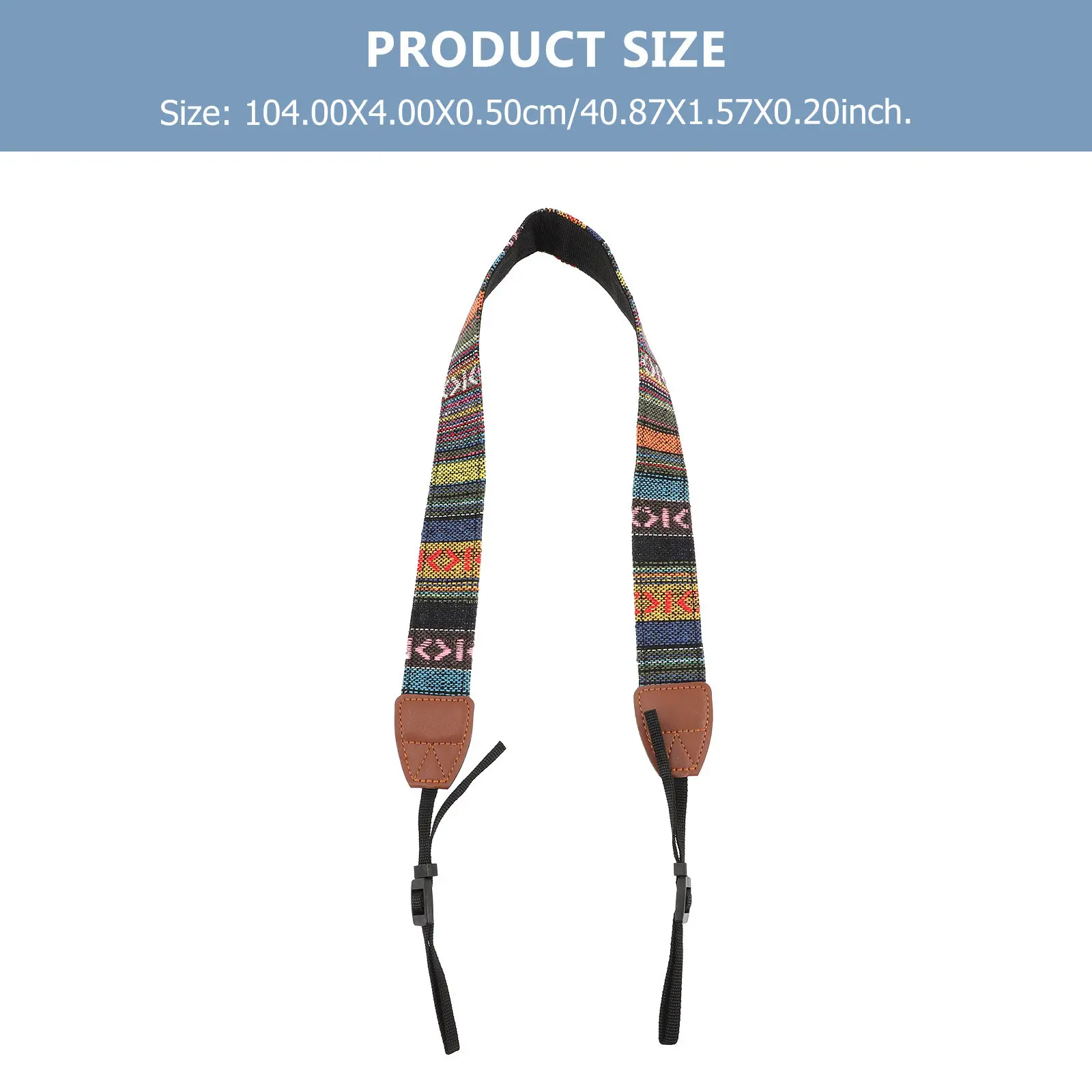 Camera Shoulder Strap Double-Layer Ends Adjustable Universal Camera Strap for Photographers Comfortable Carrying