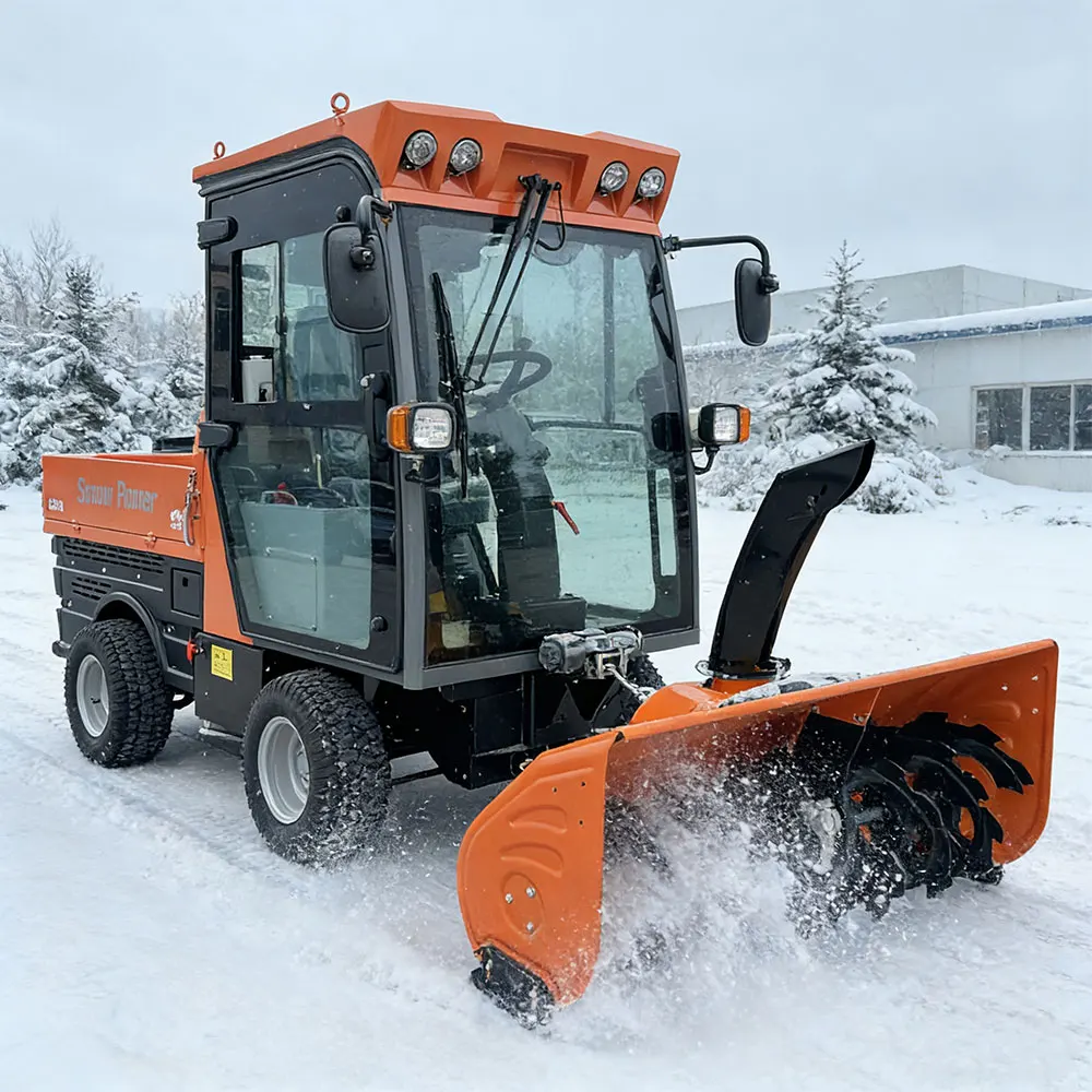 ATV Snow Blower Hydraulic Powered System High Efficiency Snow Removal Equipment Durable Winter Clearing Attachment