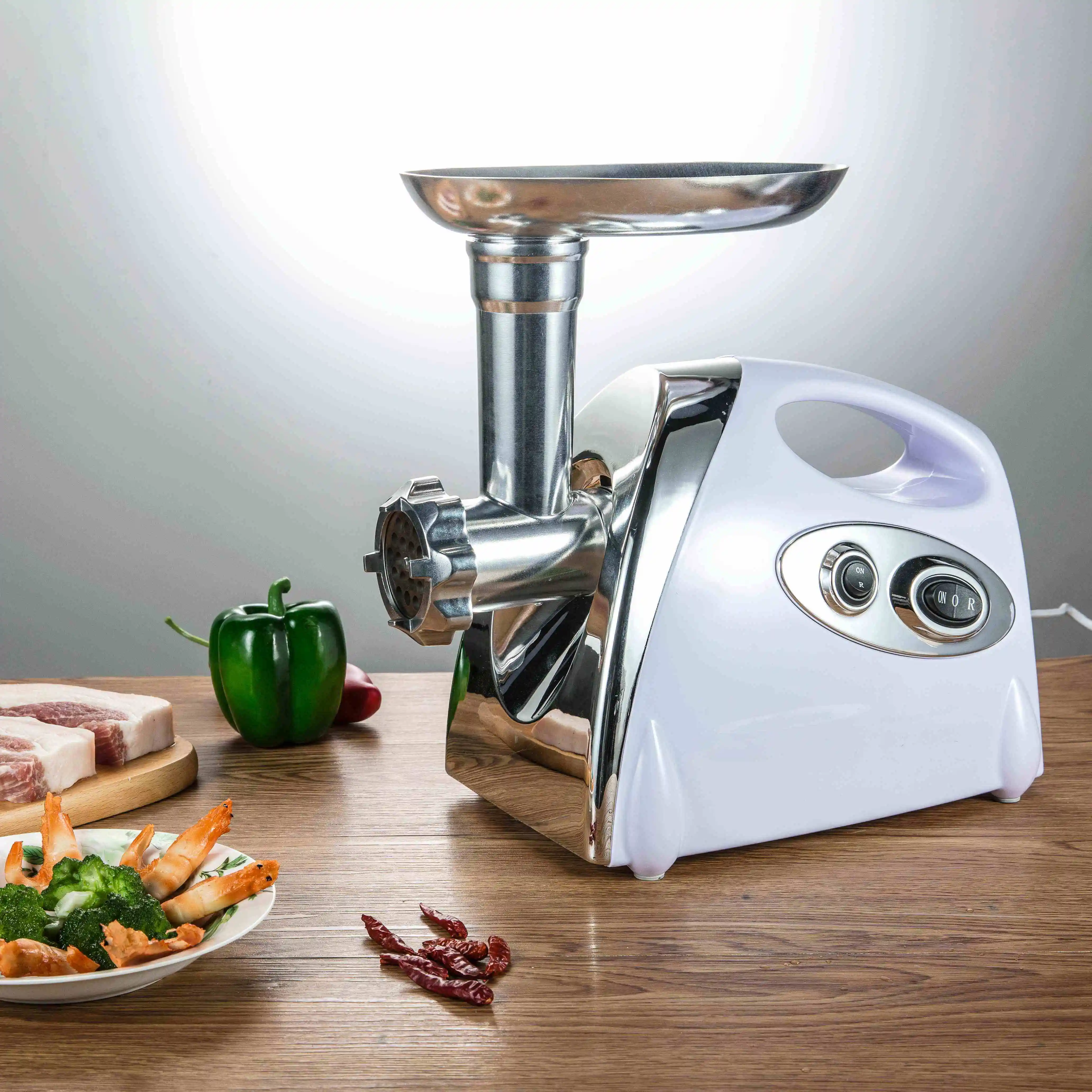 High Speed Electric Meat Grinder Stainless Steel Meat Mincer Enema Machine Sausage Stuffer Machine Household Chopper Processor