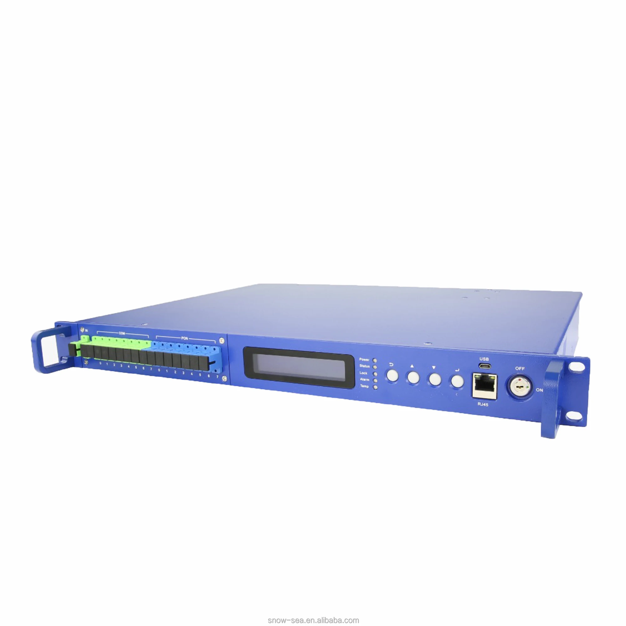 1550nm 8x23dBm Gain Output CATV EDFA Optical Amplifier with WDM and AGC and Dual Power Supply and Simple Network Management Func