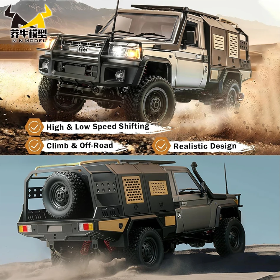 

MN MODEL 1/12 4WD Remote Control Diving Off-road Car Climbing Truck All Terrain Vehicle Rock Crawler Wading Pickup Toy for Adult