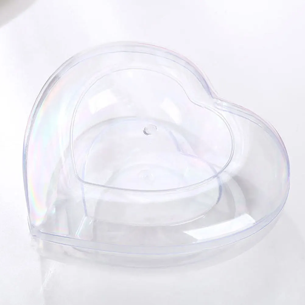 

5Pcs Heart Gift Boxes for Valentine Wedding C y Storage Containers Romantic Plastic Transparent Heart Shaped Box Bride