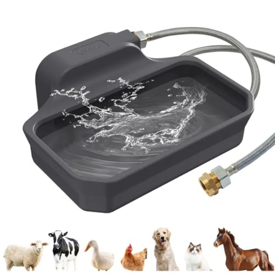 

135OZ Automatic Water Dispenser for Large Dogs Patented Outdoor Dog Water Bowl Dispenser Automatic Dog Feeder Fit 3/4'' GHT Fau