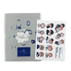 New Comic 19 Days Art Illustration Book Mo Guanshan, He Tian Manga Characters Badge Colored Paper Sticker Fans Collection Gift