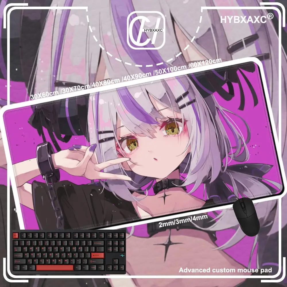 Hololive La Darknesss Mousepad Laptop Anime Girl Kawaii Table Mat Anti Slip Office Decor Keyboard Mouse Pad XXL Large Mouse Mats