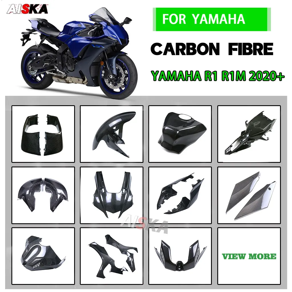 

Motorcycle Winglets Fender Tank Guard Side Panel Frame Cover Parts Carbon Fiber For YAMAHA R1 R1M 2020 2021 2022 2023 2024 2025