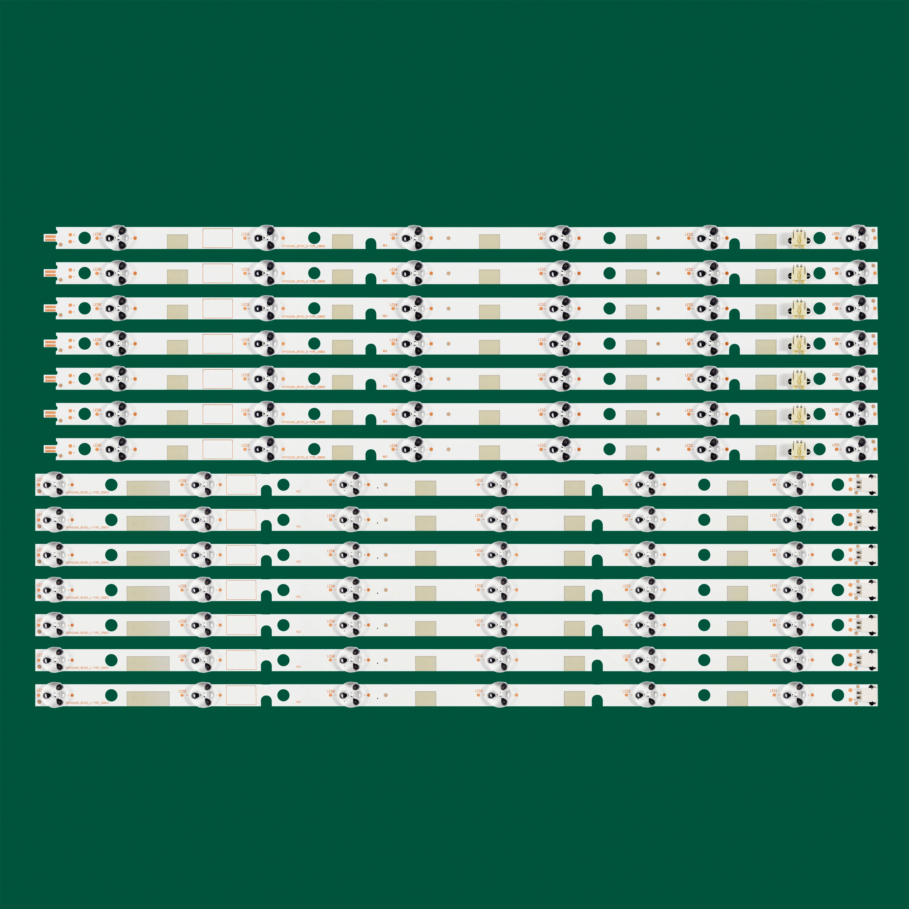 

New 14pcs/set LED backlight strip for Toshiba 42L7453D 42L7453RB 42L6463DG 42M7463D 96.42S28.001 SVT420A81_REV03 LC420DUK SG K2