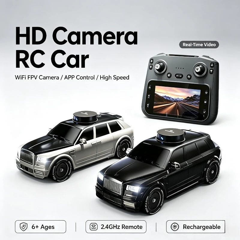 HD FPV Camera RC Car 2.4Ghz Real Time Video Remote Control Cars High Speed Screen Controller RC Vehicle Toy Kids Boys Gift
