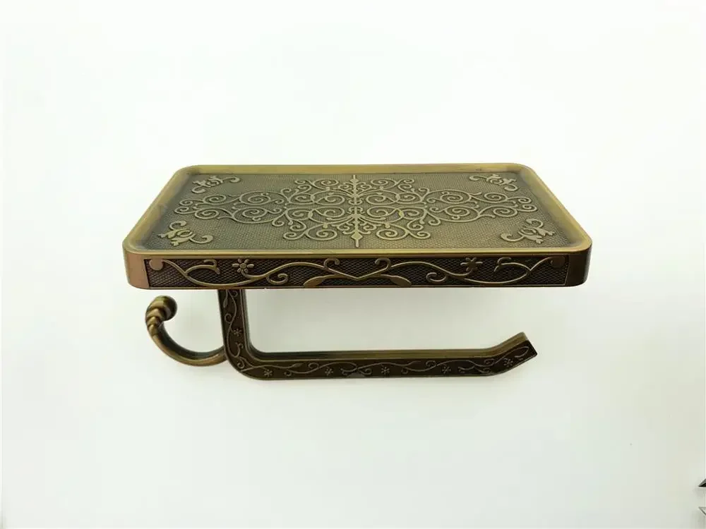 

All Copper Tissue Box Toilet Paper Holder Toilet Paper Holder Toilet Paper Holder Perforation-free Roll