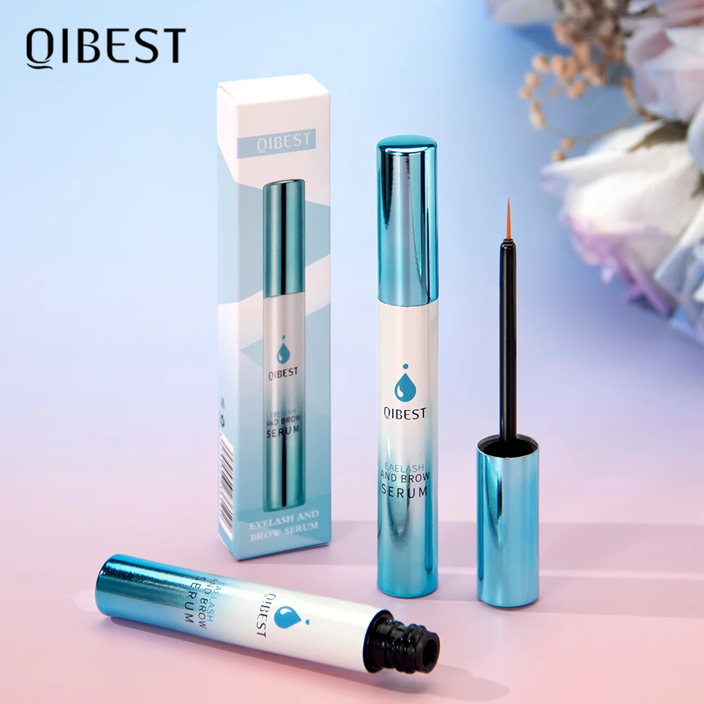 

QIBEST Eyelash Growth Serum Nutritious Natural Eyebrow Thicker Lashes Extension Curling Lengthening Eye Lash Eyebrows Enhancer