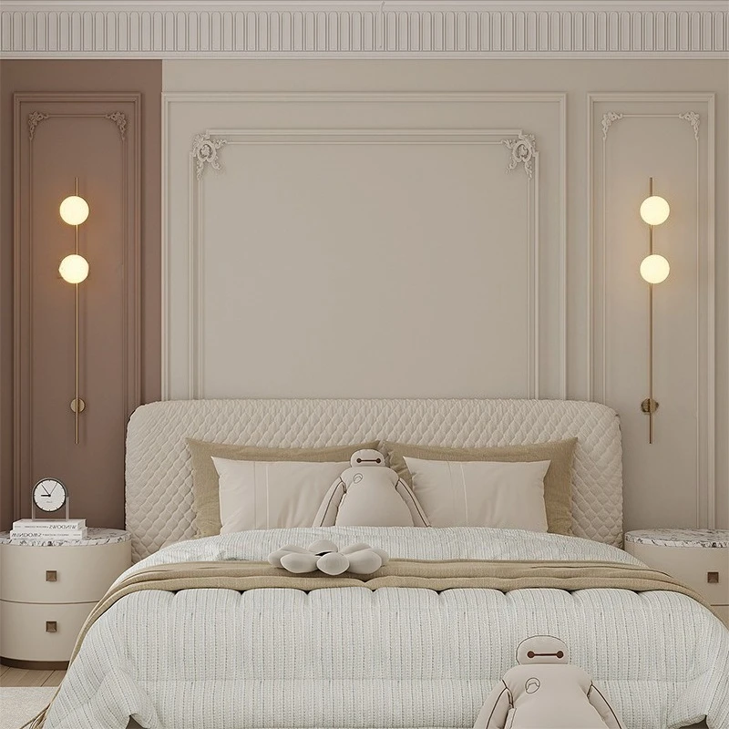 

Contemporary Designer Wall Lamps Spherical Decorative Long Pole LED Wall Sconces Living Room Hotel Corridor Home Decor Fixtures