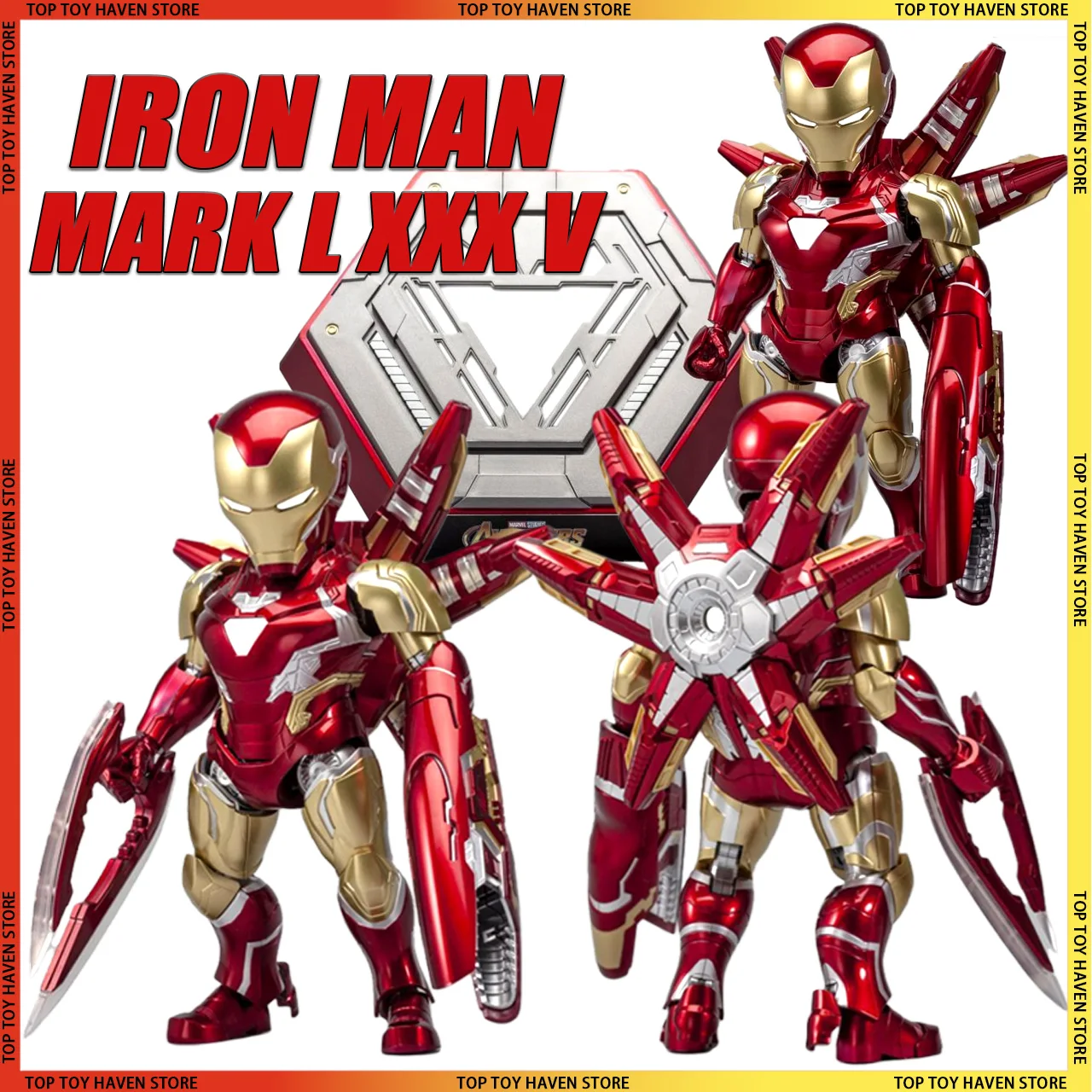 

Original Morstorm Mini Iron Man Mk85 Marvel Avenger Infinity War Tony Figure Ironman Assembled Model Action Figures Toys Gift