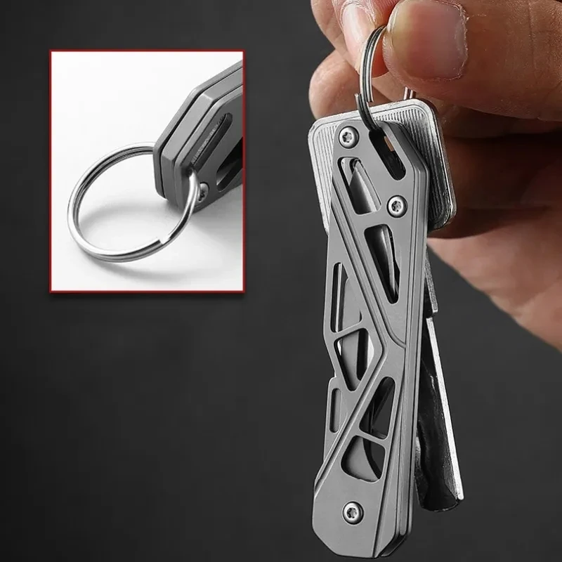 Couteau pliant à manche évidé, scalpel en acier inoxydable, coupe-déballage portable, multi-outils de survie EDC, boîte de scalpel, nouveau
