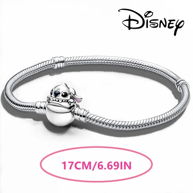 Disney Lilo & Stitch The Puppy Stitch's toy Plata Deley 925 Sterling Silver Charm Beads Fit Original Pandora Bracelet Jewelry