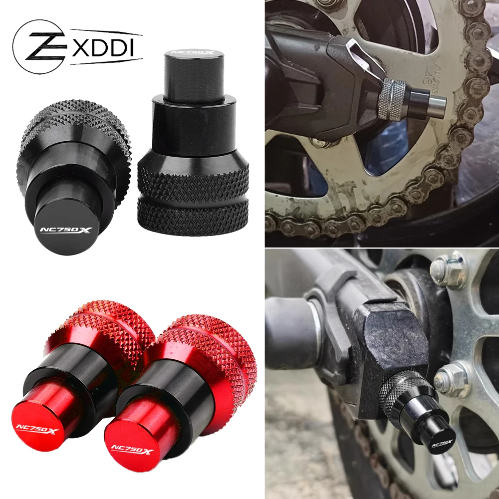 Per Honda NC750X NC750 X NC 750 X 2014-2024 2025 2026 di Alluminio di CNC Del Motociclo Ruota Posteriore Catena End Regolatore Trim Vite copertura