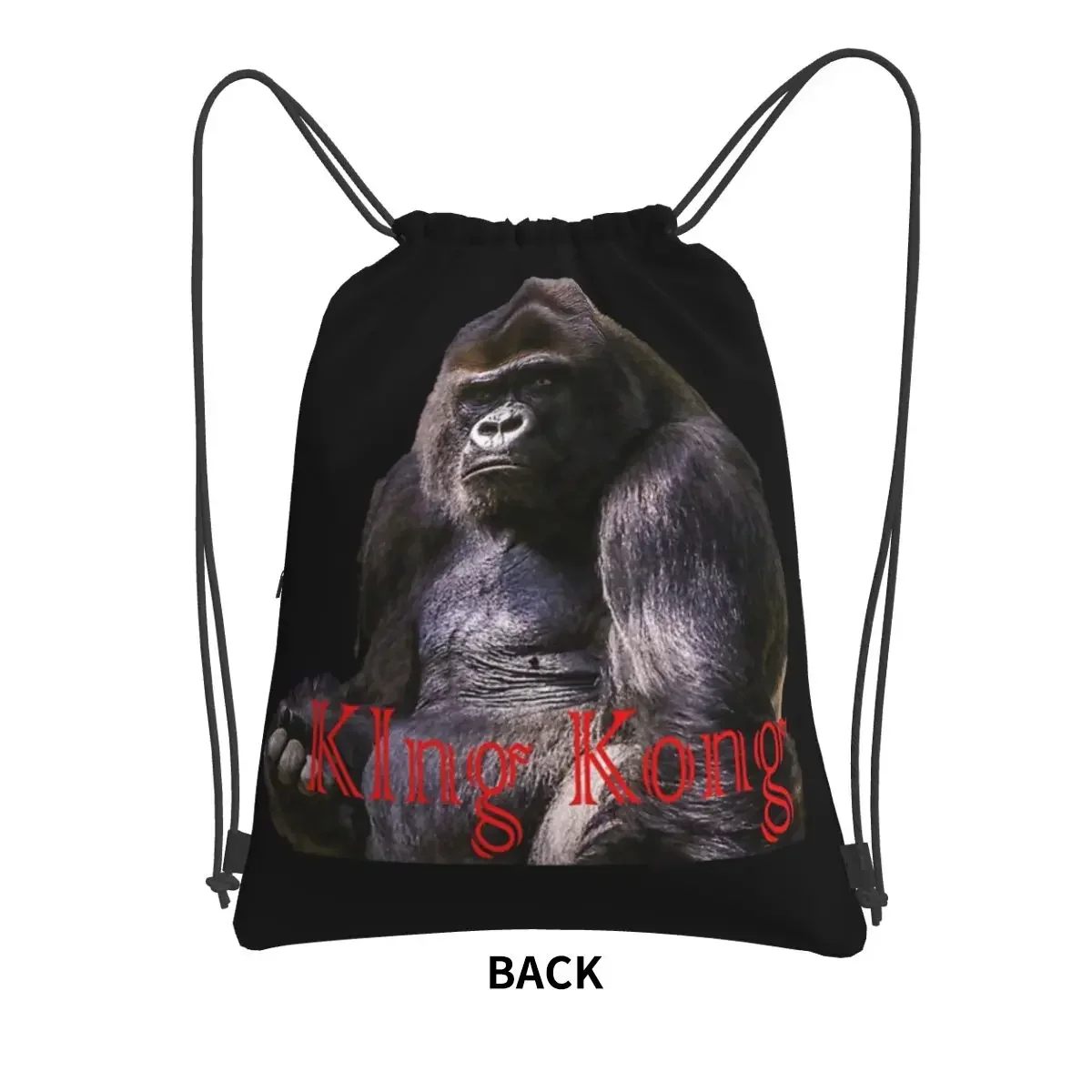 King Kong - King Kong Skull Island Backpacks Drawstring Bag Casual Drawstring Bundle Pocket Book Bags For Travel Sport Man Woman