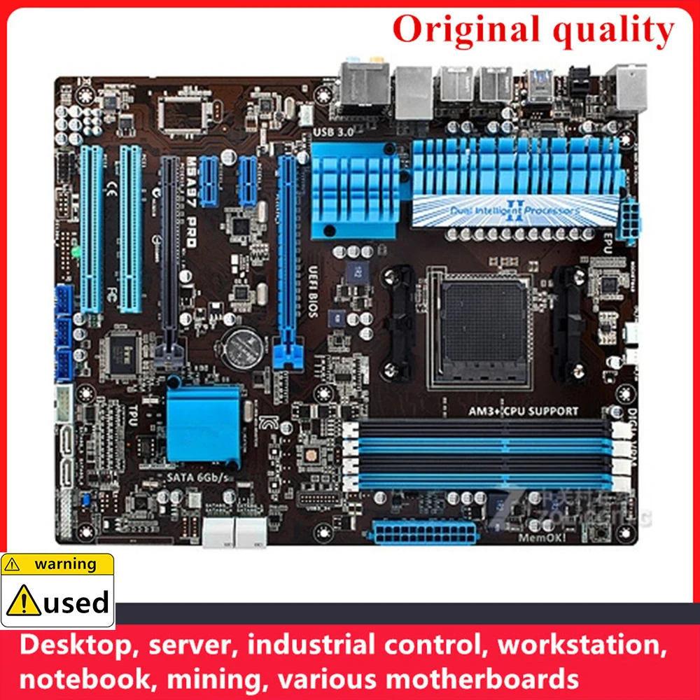 

Used For M5A97 PRO Motherboards Socket AM3+ DDR3 32GB For AMD 970 Desktop Mainboard SATA III USB3.0