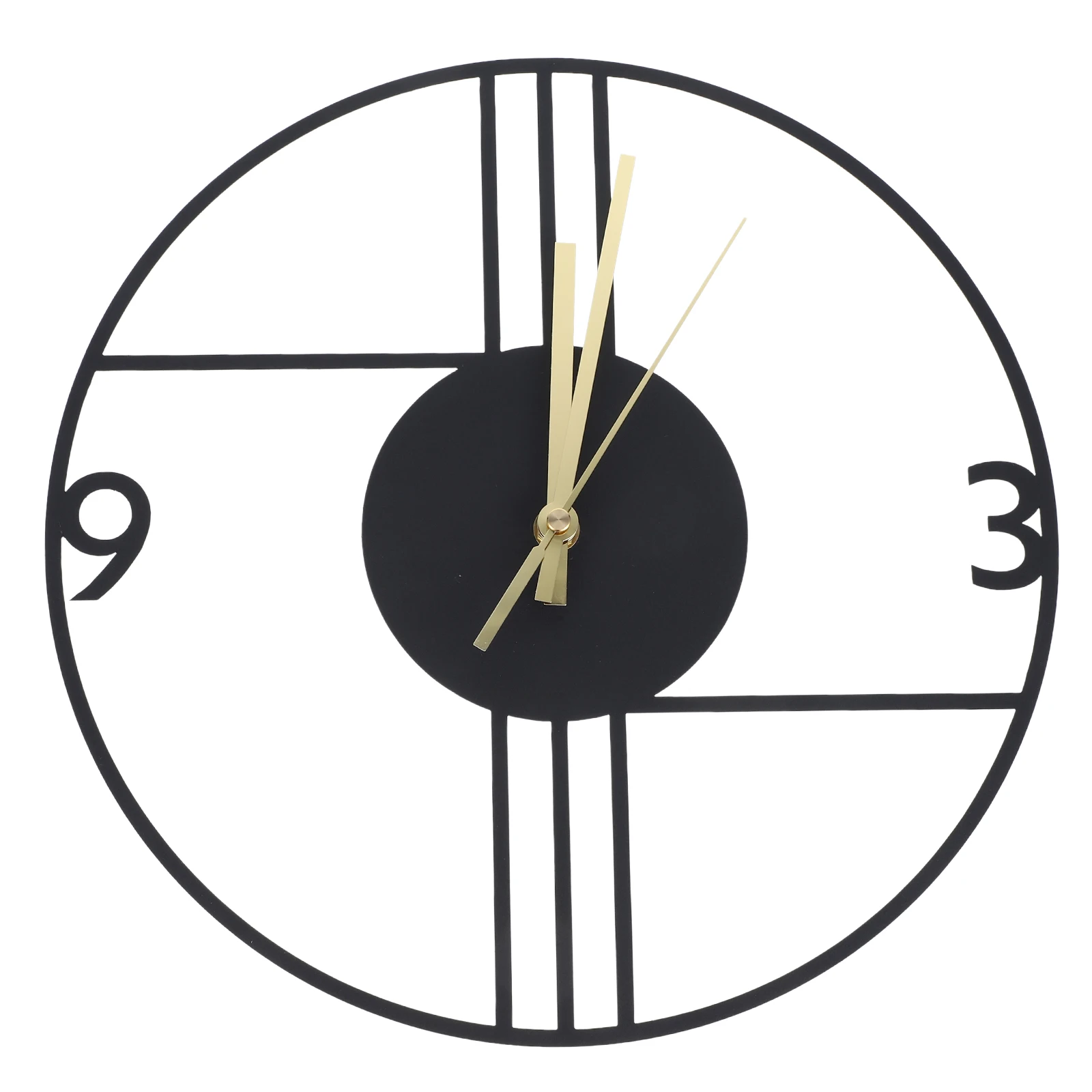

Retro Decor Metal Wall Clock Decorative Minimalist Modern for Iron Indoor Clocks Livingroom