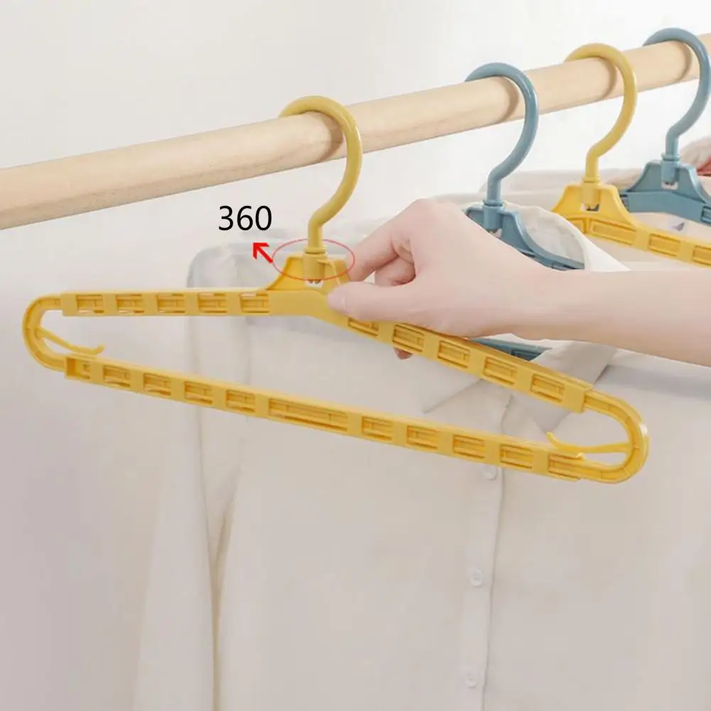 Clothes Hanger Rack Traceless Swivel Hook Closet Pants Hanger Rack Adjustable 360 Degree Rotation Drying Rack Bath Towel Hanger