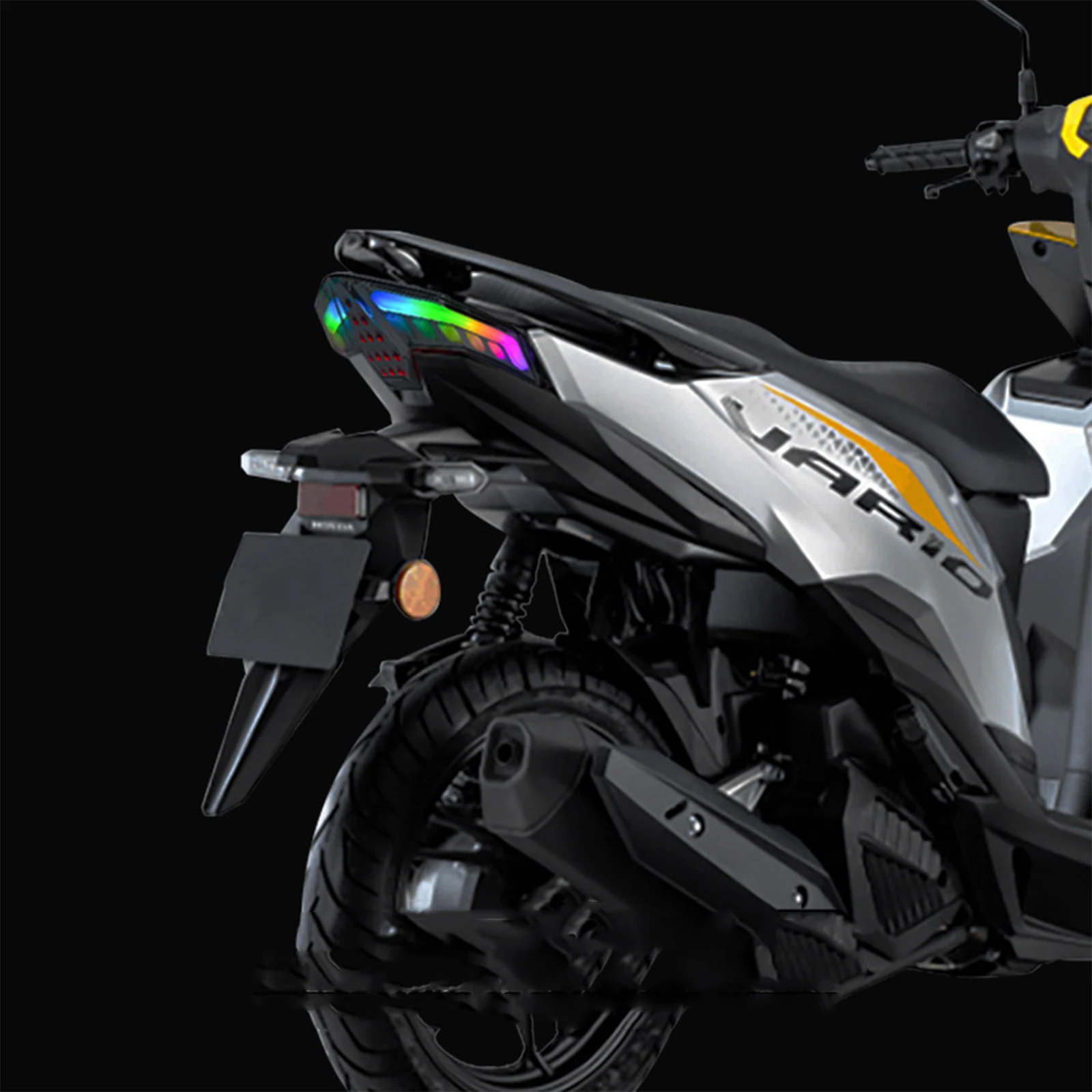 دراجة نارية LED الضوء الخلفي موتو الفرامل مؤشر ضوئي مصباح لياماها انقر 150 #2