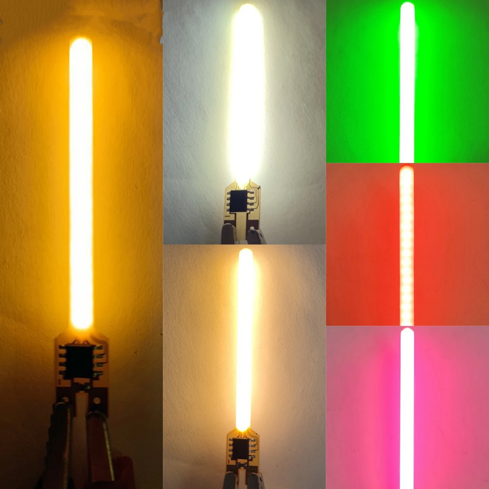 3 فولت Cob 40 مللي متر 59 مللي متر 70 مللي متر النيزك دش تدفق المياه مصباح Led خيوط ضوء الثنائيات أجزاء مع مشبك لا حاجة لحام 2pin/بطارية