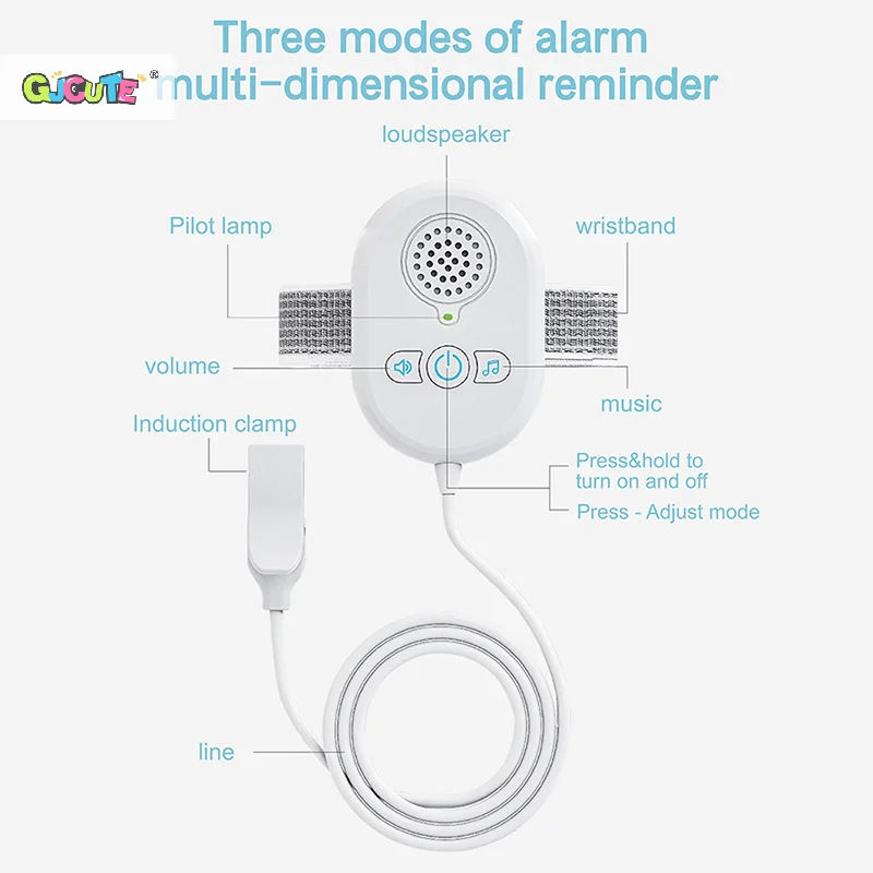 Bedwetting Sensor Potty Training For Children With Loud Sound Strong Vibration Children Pee Alarm Bedwetting Monitor Sensor
