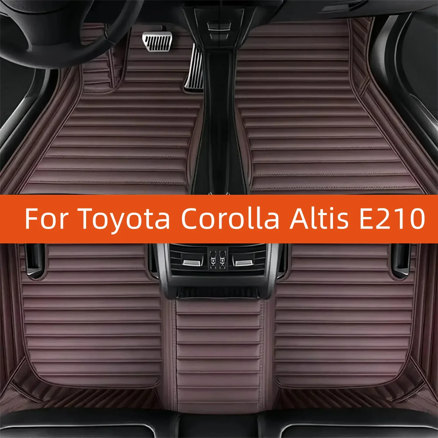 Custom Leather Car Floor Mat For Toyota Corolla Altis E210 2020 2021 2022 2023 2024 2025 2026 2027 2028 Car Mat Interior