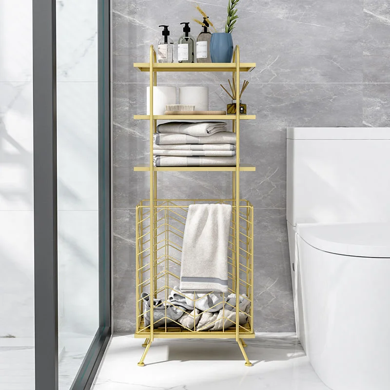 Bathroom Storage Rack Toilet Washstand Clothes Floor Storage Rack Toilet Iron Wall Simple Narrow Slot Rack  Bathroom Furniture