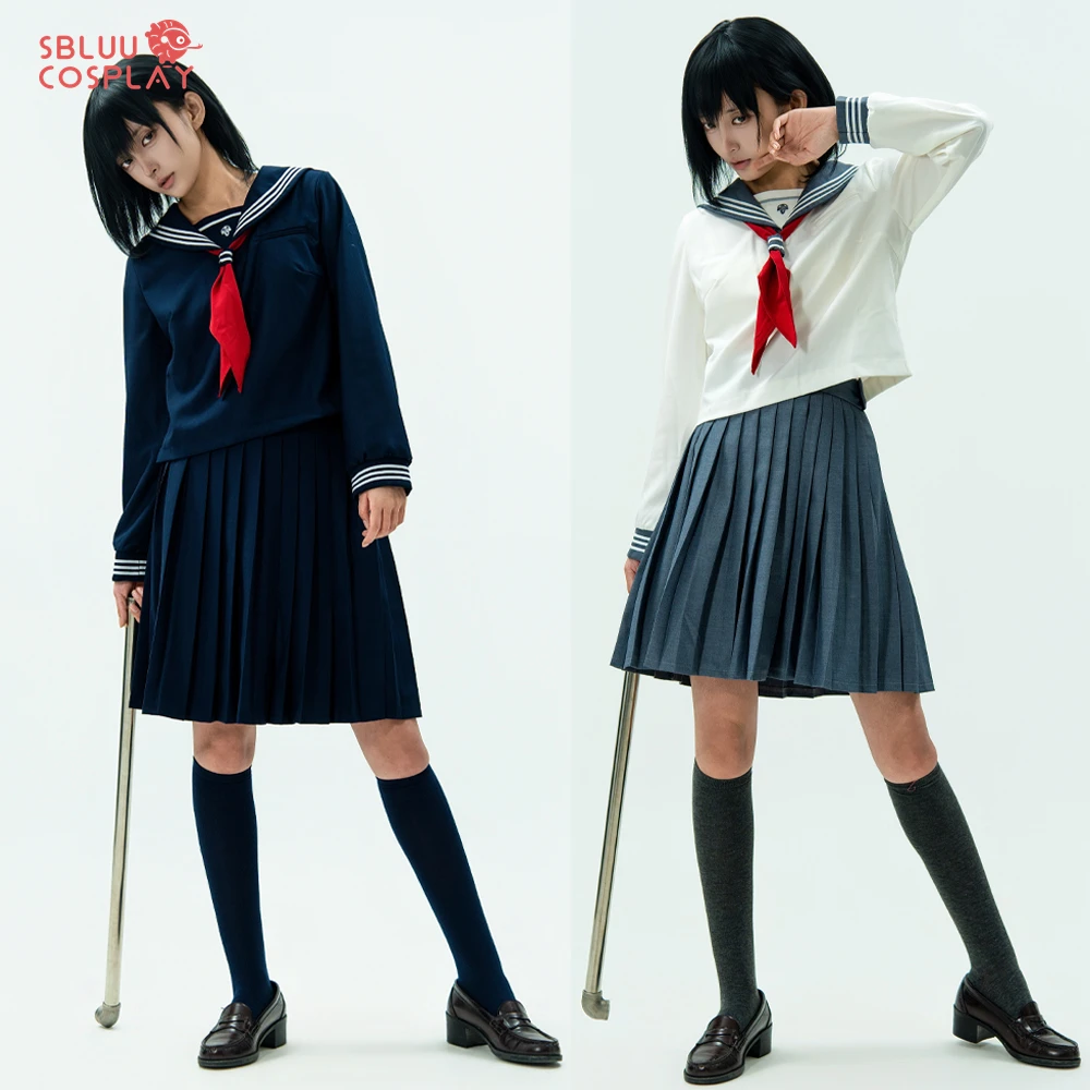 

SBluuCosplay Shimizu Hinako Cosplay Costume Embroidery SR Quality Women's School Uniform JK Dress Halloween Party Outfit