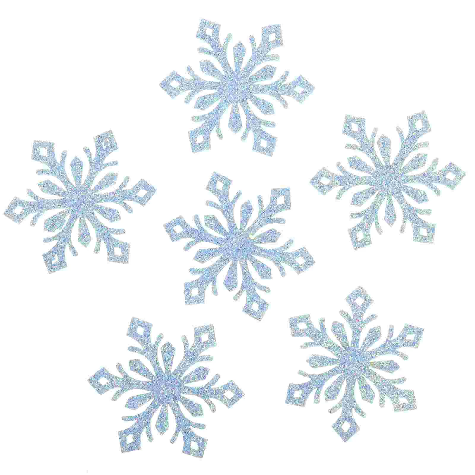 30 Pcs Decor DIY Decorative Snowflakes Accessories Headdress Kid Hairpin Patches Material Accessory Golden Jewelry Child