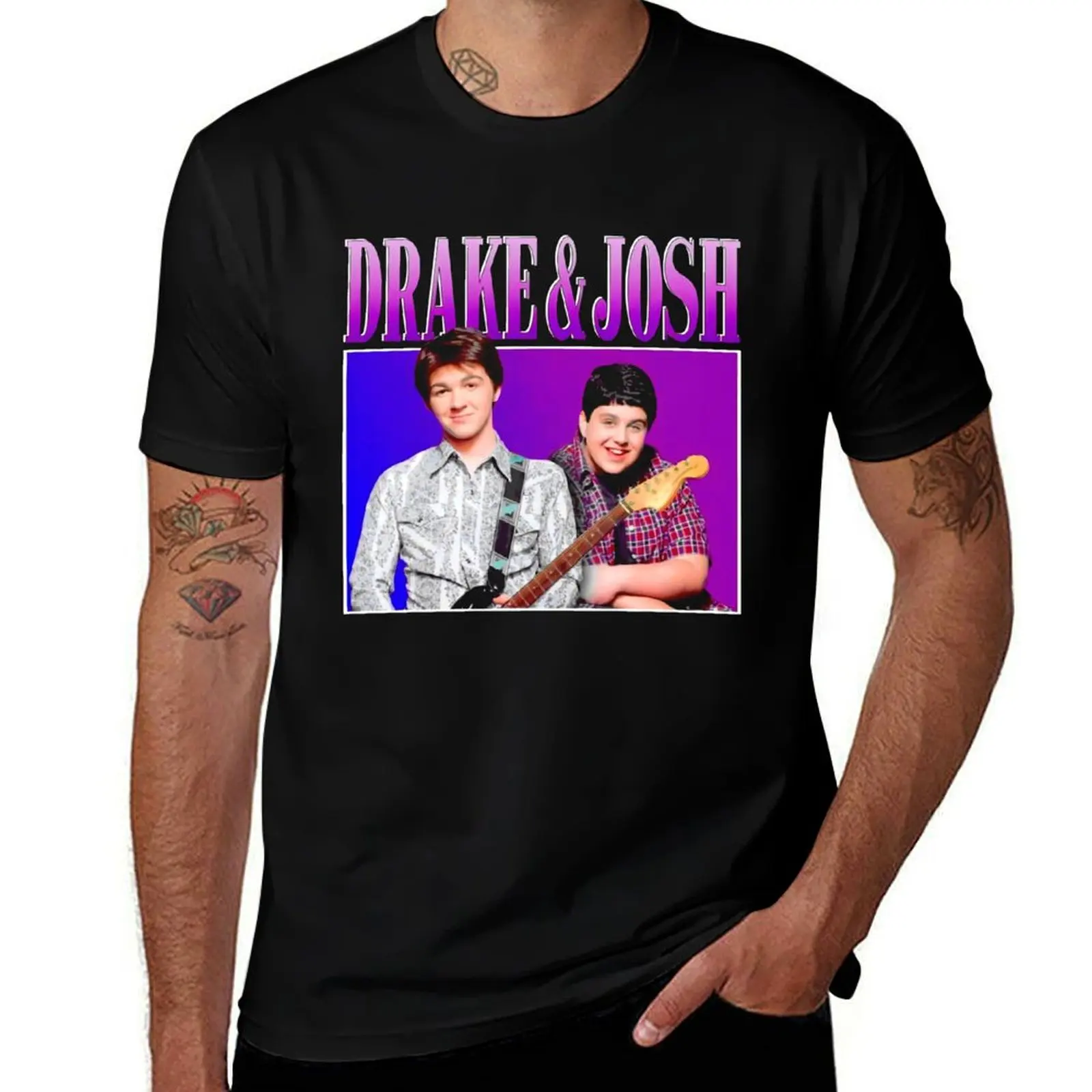 

Drake and Josh T-Shirt vintage graphic tee customizeds hippie clothes oversized t shirts for men
