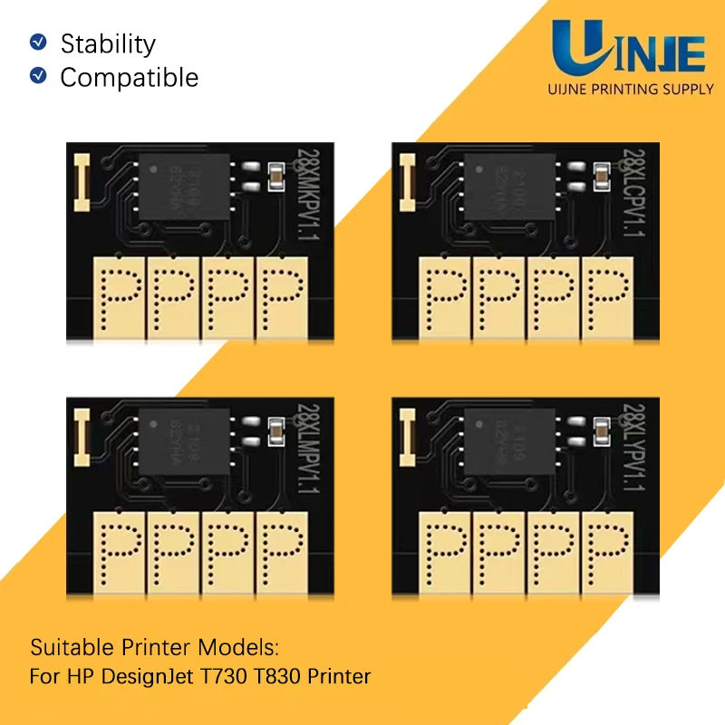 For HP 728 H728 300ML Cartridge Chip For HP DesignJet T920 T930 T1500 T1530 T2500 T2530 Printer Cartridge Chip