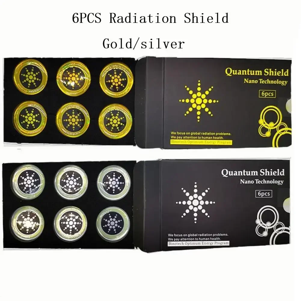 Quantum Anti Radiation Shield 5G EMF Protection - هواتف أجهزة الكمبيوتر المحمولة - 6 ملصقات مكيفات ثلاجات وأفران الميكروويف