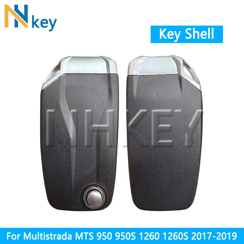 NH KEY For Multistrada MTS 950 950S 1260 1260S 2017-2019 With Uncut Blank Blade Motorcycle Fold Key Shell