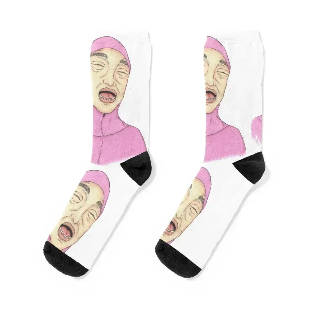 Pink Guy Socks japanese fashion Sports Rugby New year's Socks For Women Men's