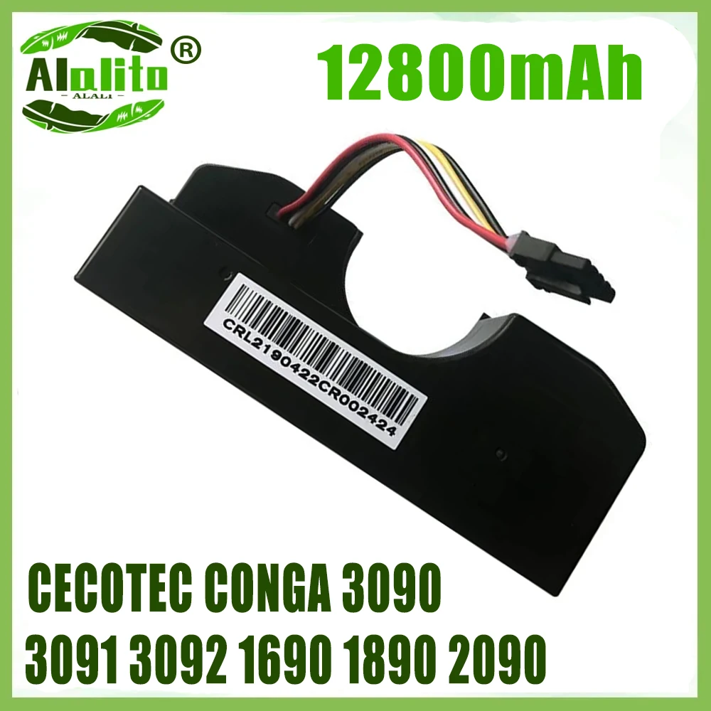 

Vacuum Battery For CECOTEC CONGA 3090 CONGA 3091 CONGA 3092 Fits 05173 12800mAh / 44.40Wh 14.4V Li-ion