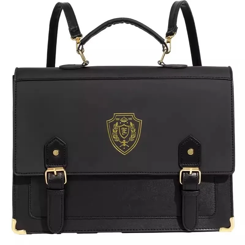 

Double Shoulder Women's Uniform Bag Badge Versatile Double Shoulder Oblique Cross Jingchuan University Large Capacity College JK