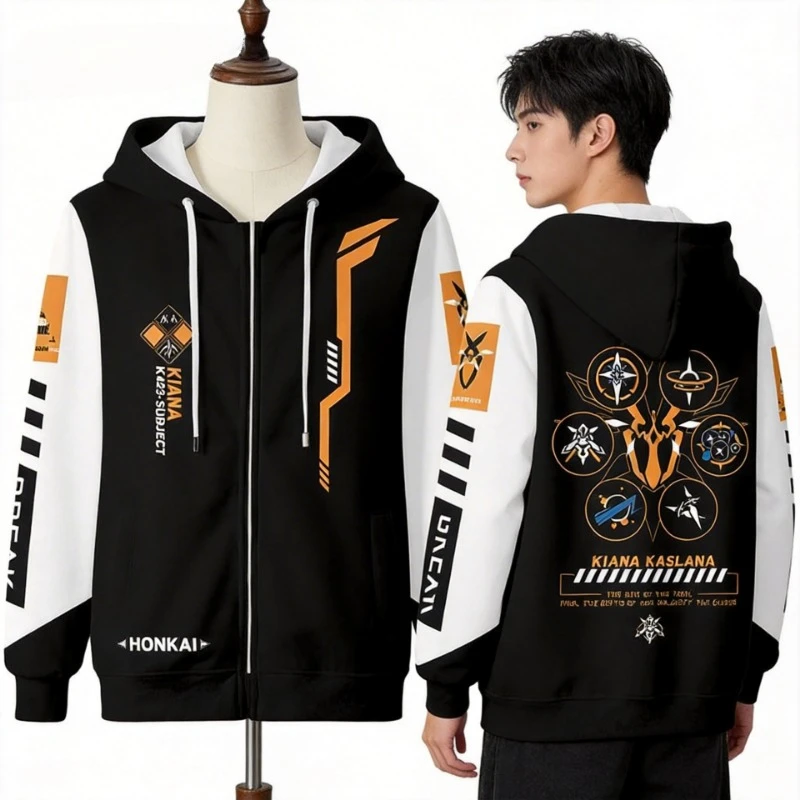 

Худи Honkai Impact 3 киана каслана для косплея, Толстовка для женщин и мужчин в стиле Харадзюку, уличная одежда, пуловер в стиле хип-хоп, куртка с капюшоном, верхняя одежда