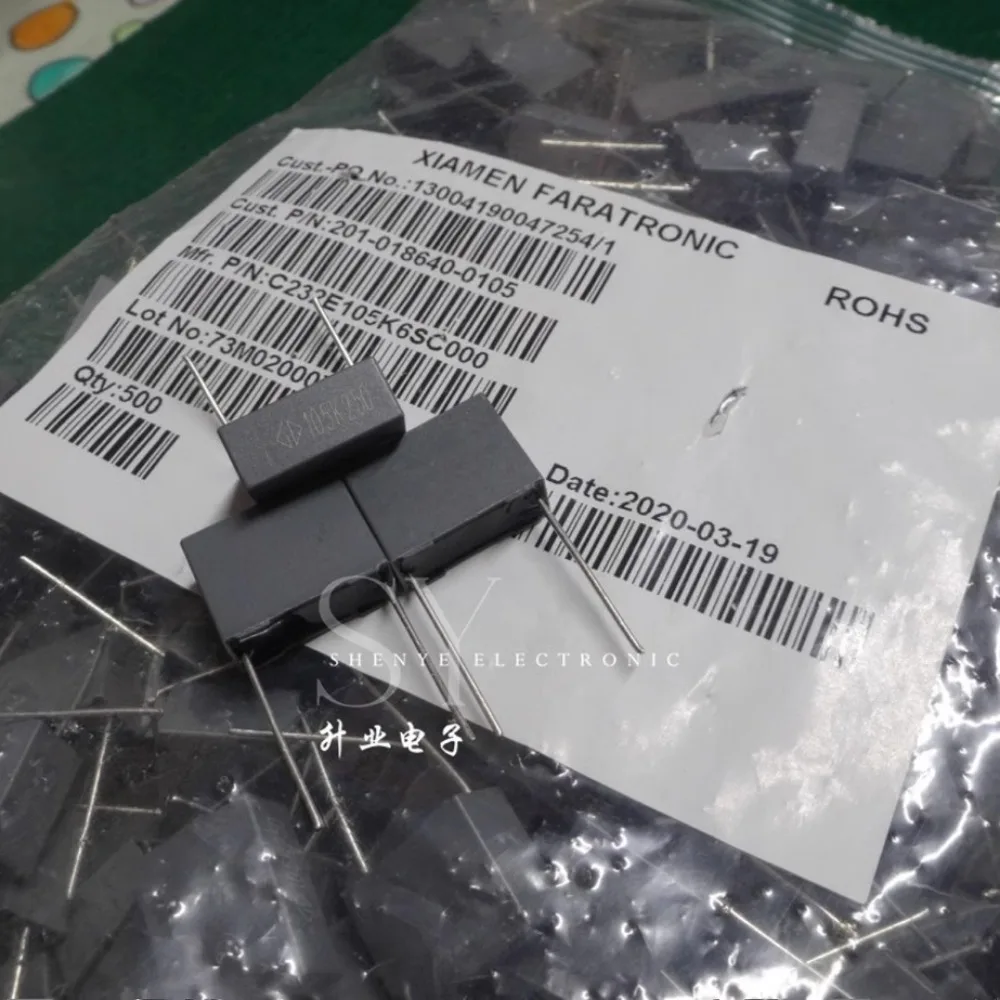 

10PCS Xiamen FARA C232E105K6SC 1.0uf/250v 1uf 1u0 105 New film capacitor 15MM