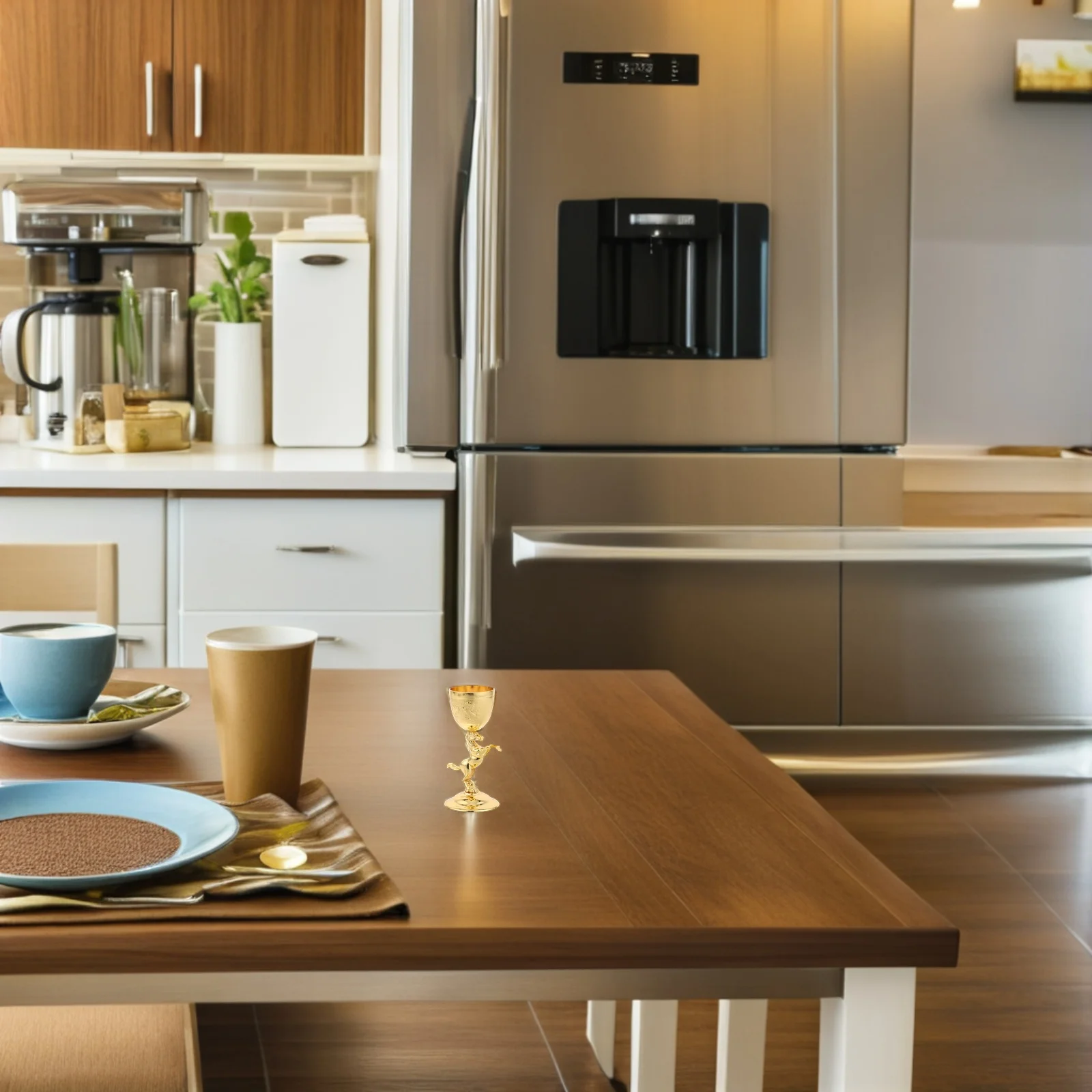 

Wine Cup Retro Vintage Goblet Horse Design Galloping Horse Metal Mug Desktop Decoration Portable Wine Glass Gift