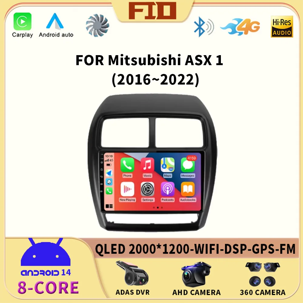 

Android 14 Car Radio For Mitsubishi ASX 1 2016 2017 2018 2019 2020-2022 Multimedia Video Player GPS Navigatio Carplay Stereo DSP