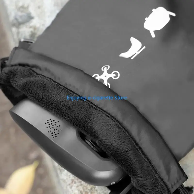 Weiche Samt FPV Brille Tragetasche Schnell Zugriff Kordelzug Leichte Reise Handtasche Drohnen Körper Fernbedienung Y4QF – Detail 3
