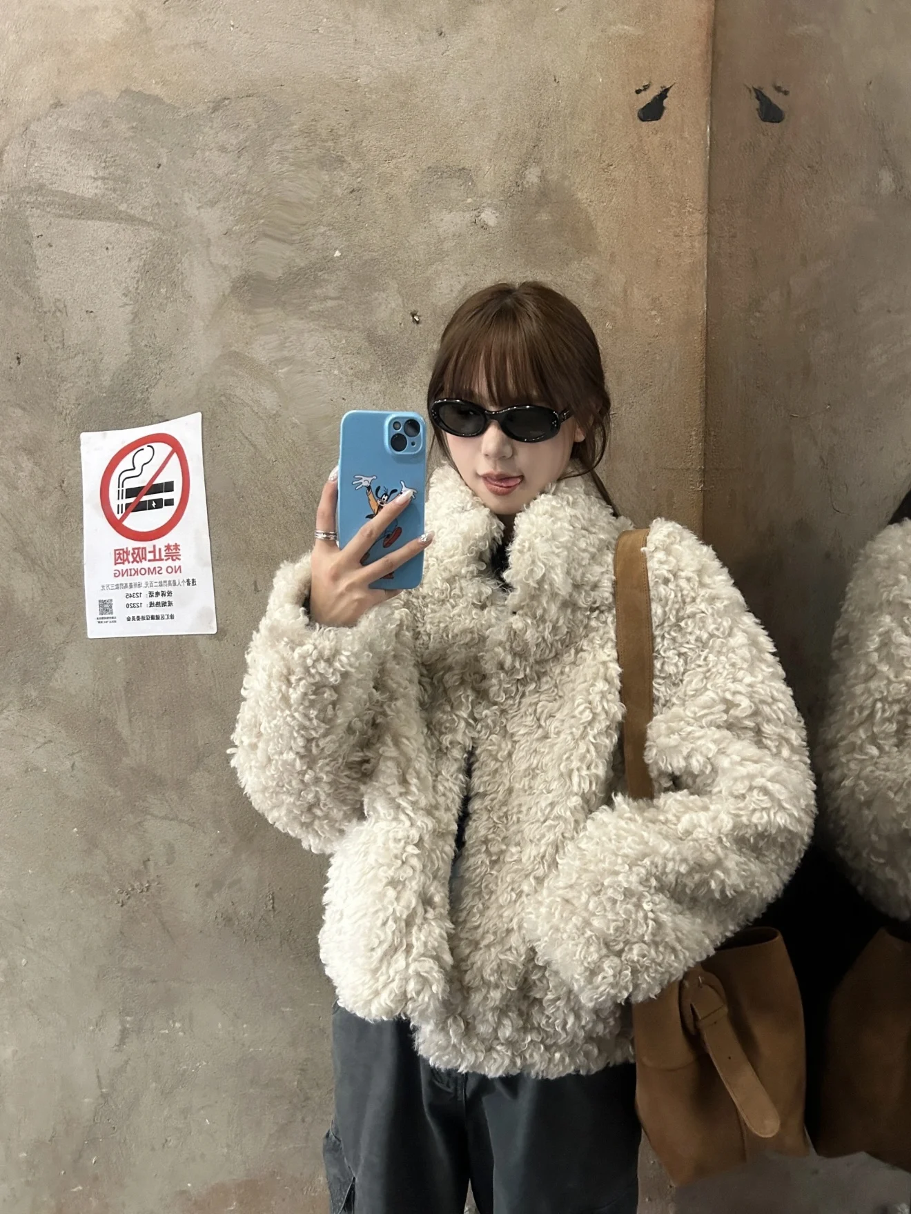 

TheLike Original Heavyweight Winter Cotton Jaet White Lamb Fur Trimmed ort Sve Slim Fit Верхняя одежда Faionable Commute