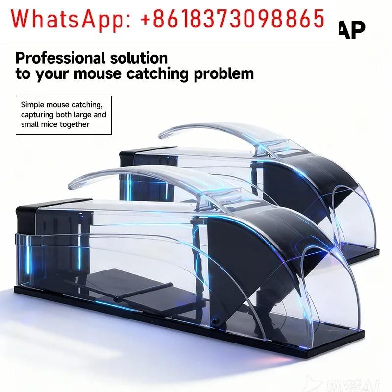 Automatic latch mousetrap efficient capture of mice