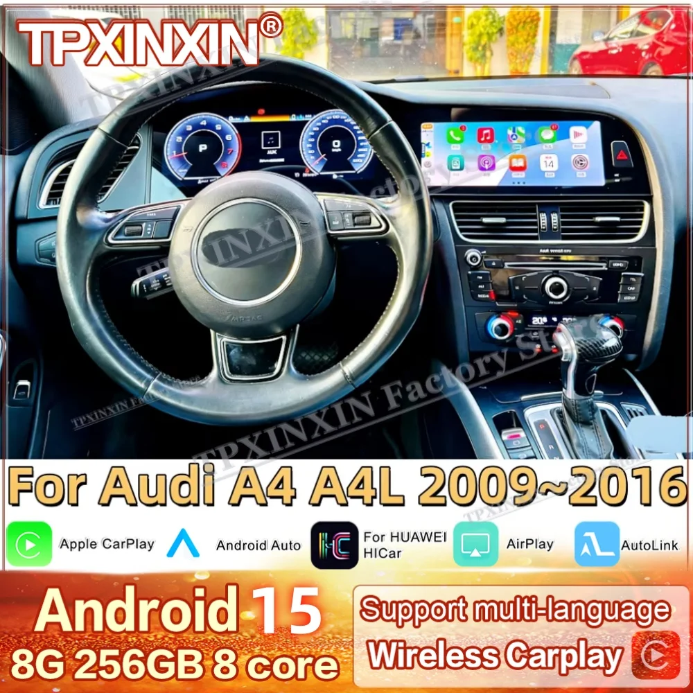 Diesel/Gasolin Multimedia Android For Audi A4 A4L 2009~2016 Car GPS Player Navigation Dashboard Radio With Auto Stereo Receiver