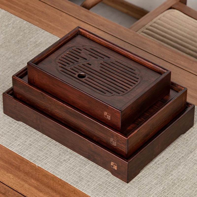 

Modern Simple Home Small Tea Table Bamboo Kung Fu Tea Set Water Storage Tea Tray Tray Small Tea Table Swallow Tea Tray