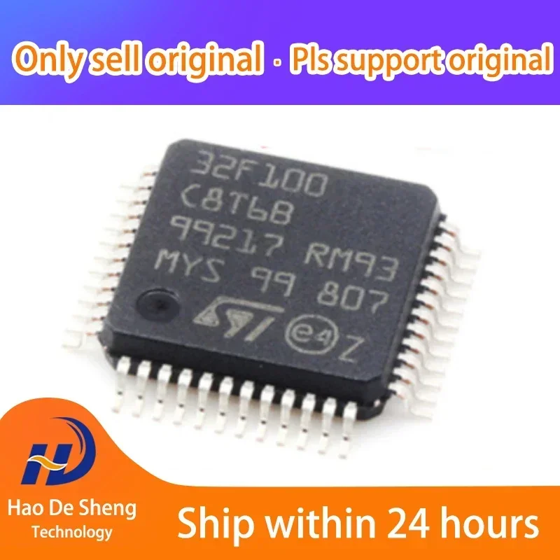 10PCS/LOT  STM32F100 STM32F100C8T6B STM32F100C8T6 New Original In stock, electronic components supplies